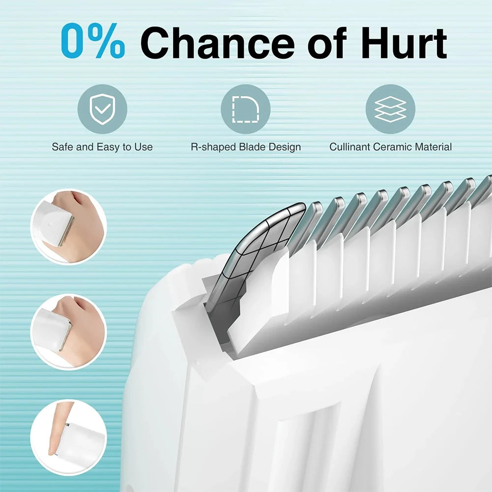 Baby Hair Clipper with Vacuum,Kids Hair Clippers Kit with 3 Guide Combs,IPX7 Waterproof,Cordless Use for Baby Children Infant