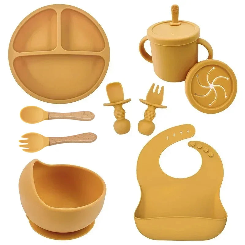 UrbanParenting™ Silicone Baby Feeding Set