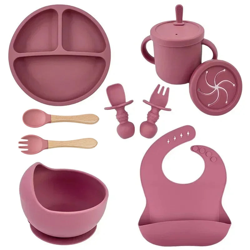 UrbanParenting™ Silicone Baby Feeding Set