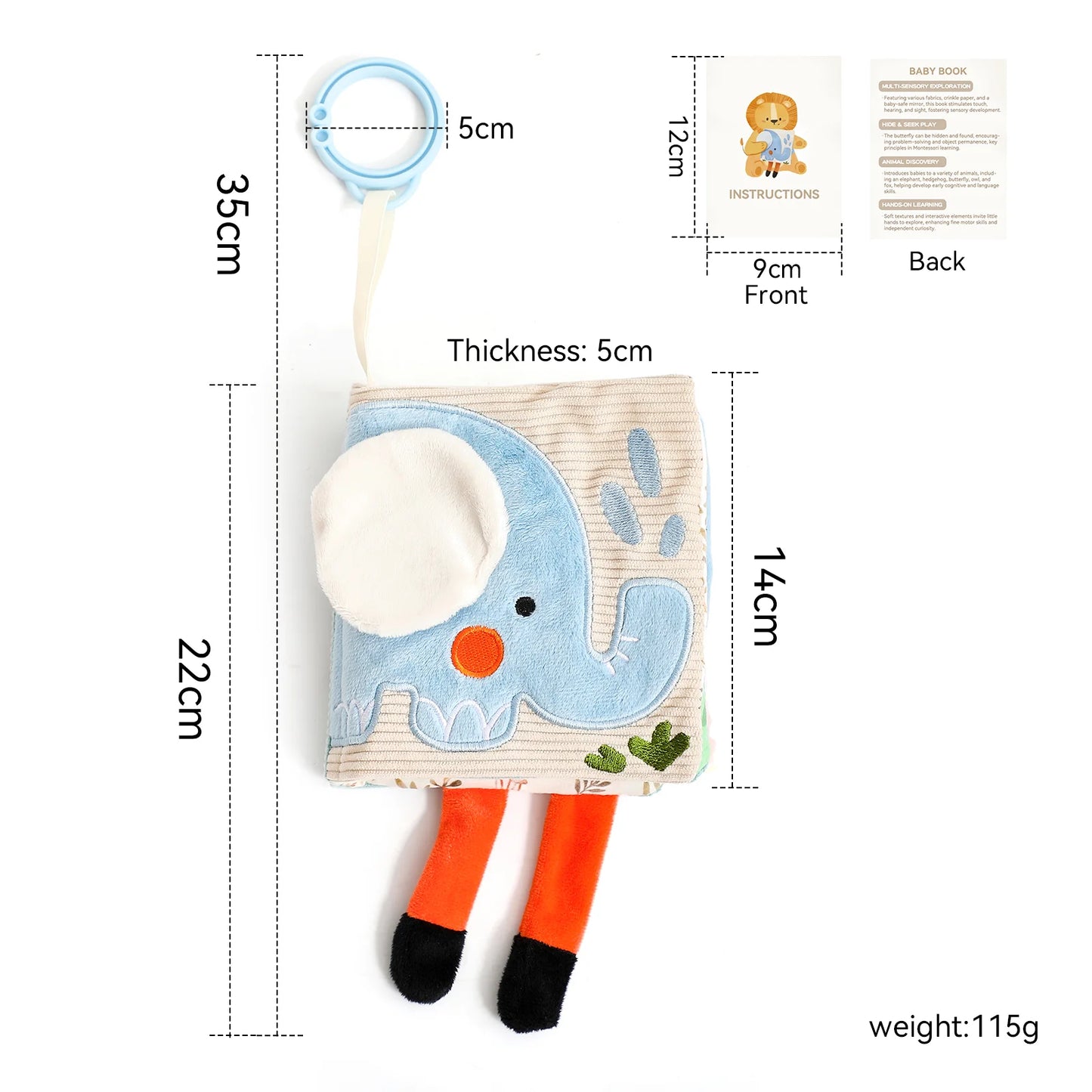 Montessori cloths Toys Magic Cotton Animal Tissue Box Kids Finger Exercise Cloth Busy Box Toys Baby Educational Activity Sensory