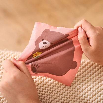 Montessori cloths Toys Magic Cotton Animal Tissue Box Kids Finger Exercise Cloth Busy Box Toys Baby Educational Activity Sensory