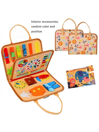 UrbanParenting™ Montessori Busy Board – Sensory & Fine Motor Skill Toy