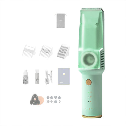 Baby Hair Clipper with Vacuum,Kids Hair Clippers Kit with 3 Guide Combs,IPX7 Waterproof,Cordless Use for Baby Children Infant