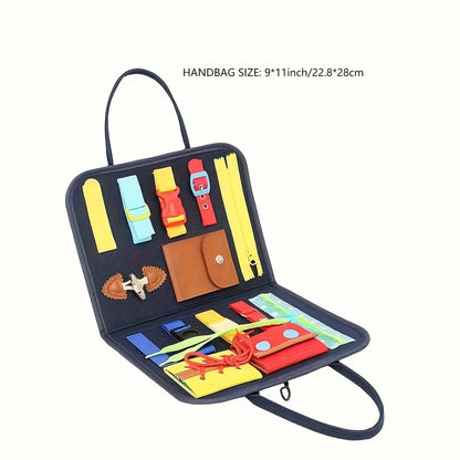 UrbanParenting™ Montessori Busy Board – Sensory & Fine Motor Skill Toy