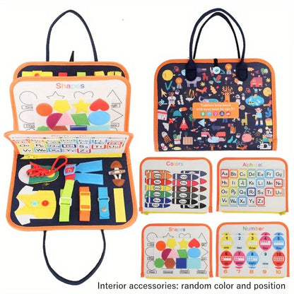 UrbanParenting™ Montessori Busy Board – Sensory & Fine Motor Skill Toy