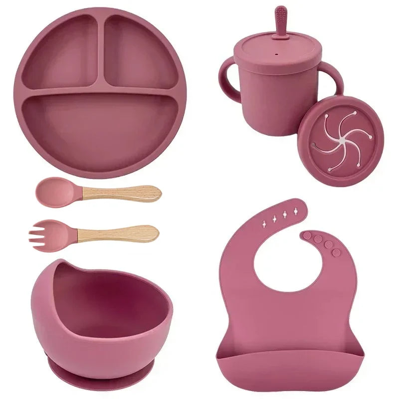 UrbanParenting™ Silicone Baby Feeding Set