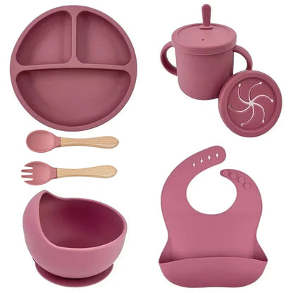 UrbanParenting™ Silicone Baby Feeding Set