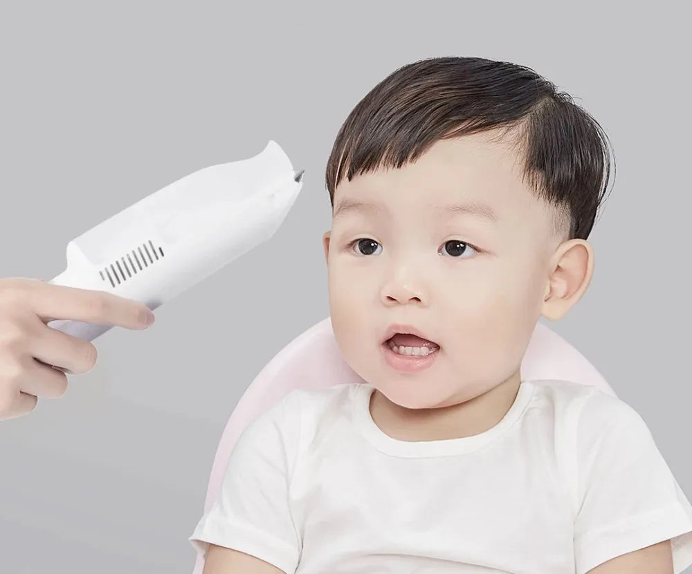 Baby Hair Clipper with Vacuum,Kids Hair Clippers Kit with 3 Guide Combs,IPX7 Waterproof,Cordless Use for Baby Children Infant