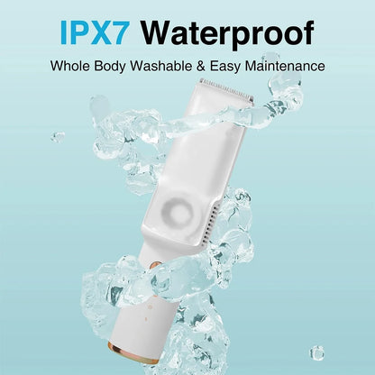 Baby Hair Clipper with Vacuum,Kids Hair Clippers Kit with 3 Guide Combs,IPX7 Waterproof,Cordless Use for Baby Children Infant